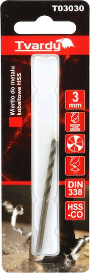 Tvardy Diamantbohrer HSS mit Zylindrischem Schaft für Metall 1mm / 5.5mm