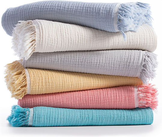 Nef-Nef Homeware Κουβέρτα Κούνιας Apollo Βαμβακερή Μπεζ Ecru 110x150εκ.