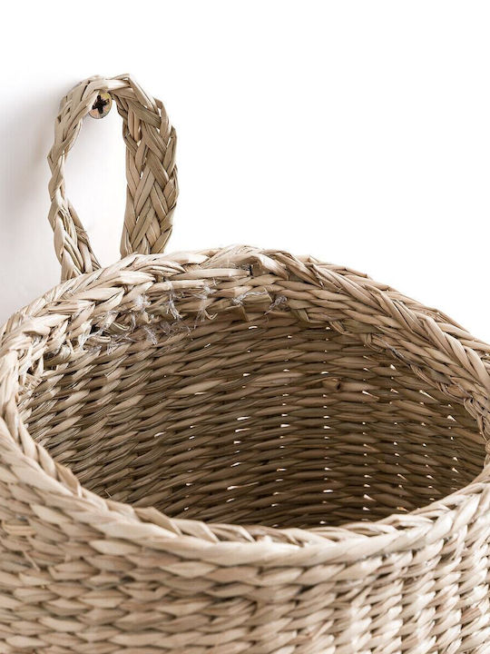 La Redoute Interieurs Dekorativer Korb Korbweide mit Griffen Beige 18cm