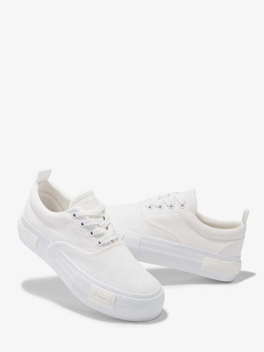 One Way Sk Classic Pentru Femei Flatforms Adidași Albi