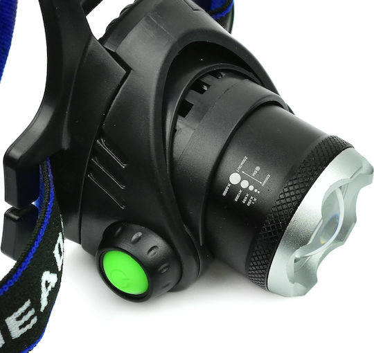 Geko Rechargeable Head Flash Light LED with Maximum Brightness 1000lm