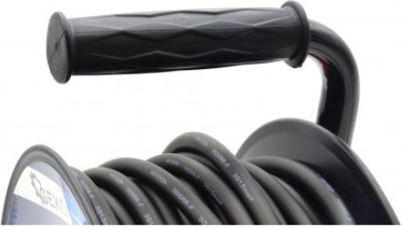 Geko Waterproof Extension Reel Cord 3 x 1.5mm²/25m Black