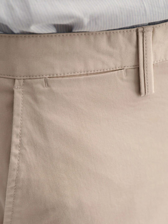 Trousers Chino Elastic in Slim Fit Putty