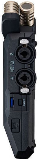 Zoom Recorder Stereo Ψηφιακός Φορητός Εγγραφέας Μπαταρίας/Ρεύματος για Εγγραφή σε Κάρτα Μνήμης με Διάρκεια Εγγραφής 10 Ώρες και Phantom Power