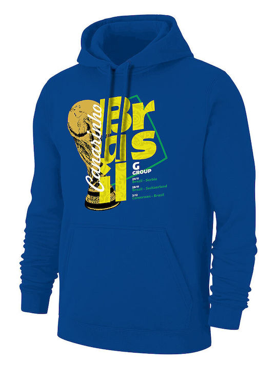 Sportarena Βραζιλία Wc2022 Βινισιους Hoodie Blue