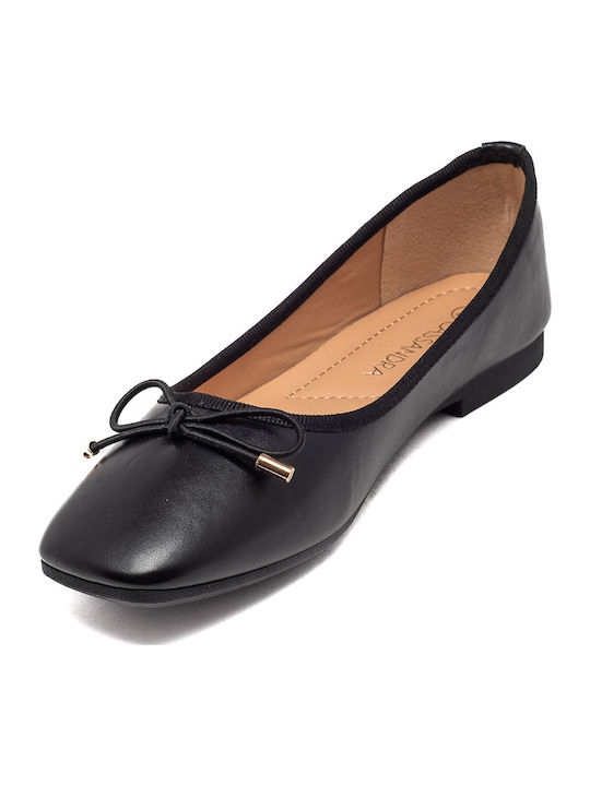 Damen Ballerinas Schwarz
