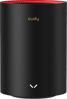 Cudy M3000 v2 Rețea WiFi Mesh Punct de acces Wi-Fi 6 Banda Duală (2.4 și 5GHz) în Kit dublu Negru