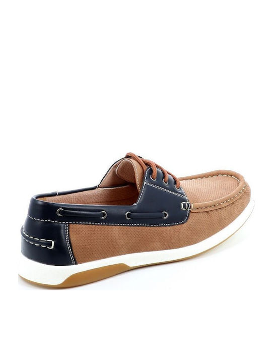 Leder Herren Mokassins in Beige Farbe
