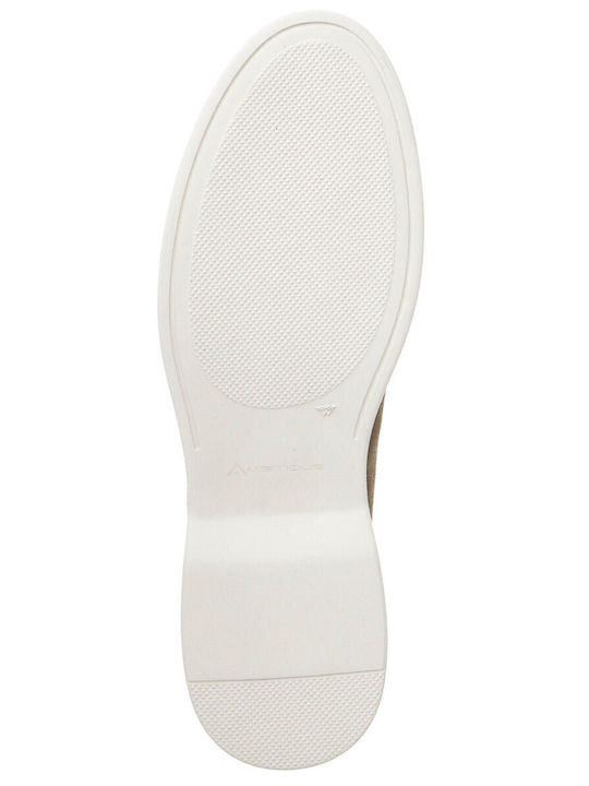Δερμάτινα Ανδρικά Loafers σε Μπεζ Χρώμα