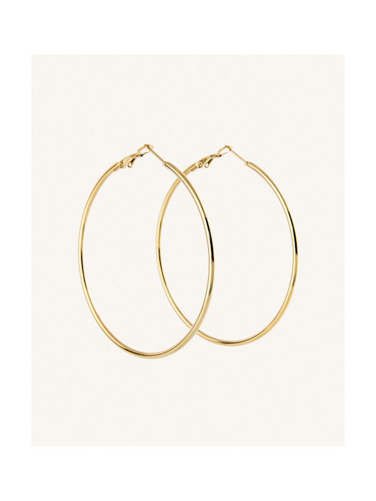 StanStefan Earrings Hoops made of Steel Gold Plated