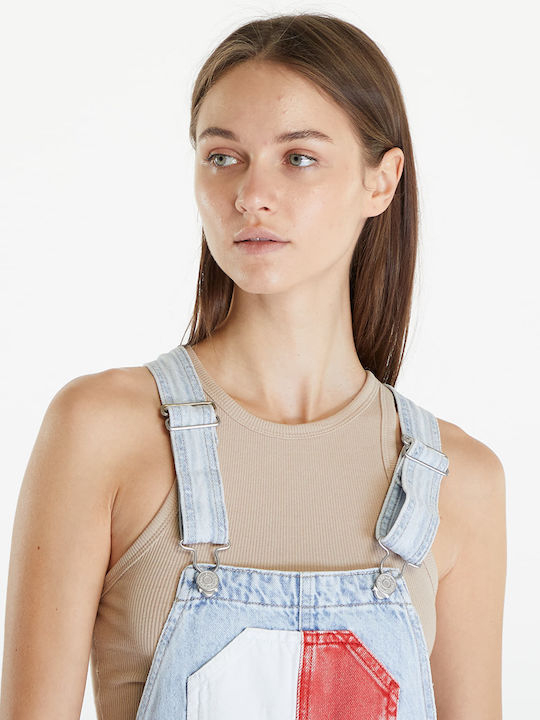 Damen Jumpsuit Denim Blau