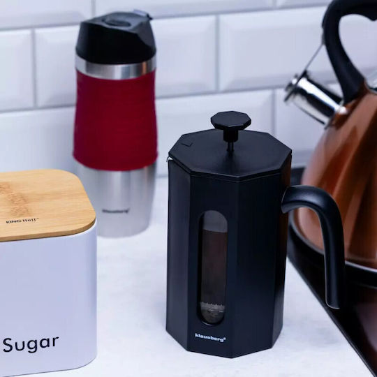 Klausberg Manual Filter Coffee Maker Stainless Steel Black 600ml