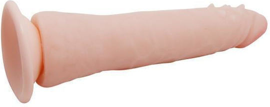Baile Glass Dildo With Suction Cup Flesh 21cm