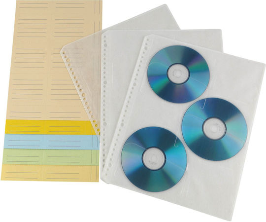 HAMA CD/DVD Sleeve with 6 Trays White