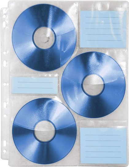 HAMA CD/DVD Sleeve with 6 Trays White