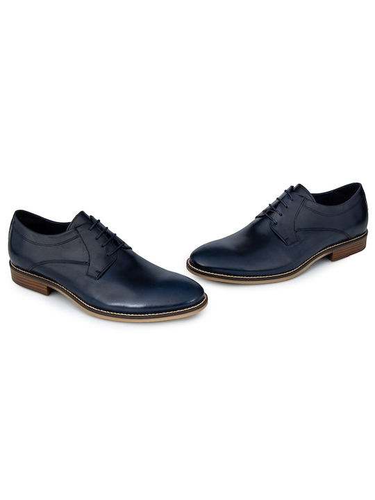 Damiani Men's Leather Casual Shoes Blue