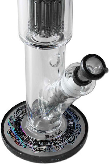 Bong din sticlă în cutie Black Leaf Percolator Valhalla 50cm