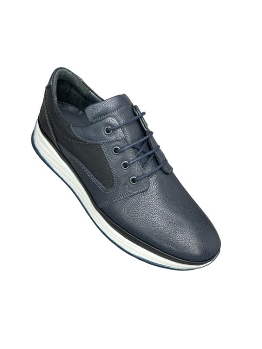 Smart Steps Men's Leather Casual Shoes Blue