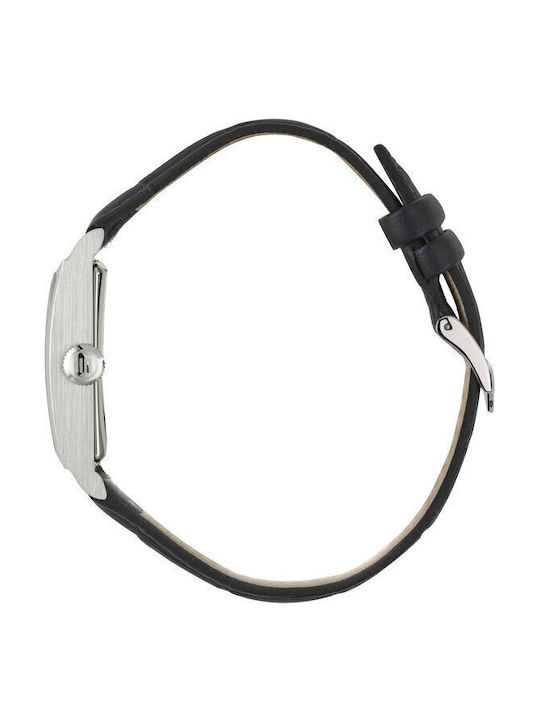 Lip Watches Women's Watch with Black Leather Strap