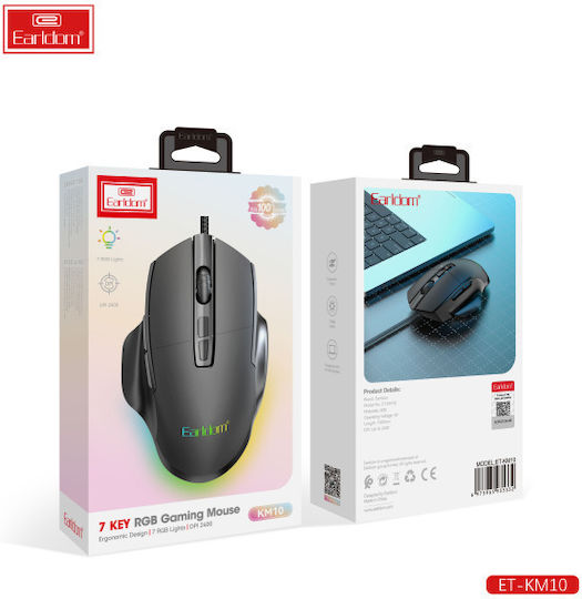 Earldom ET-KM10 Gaming Mouse Black