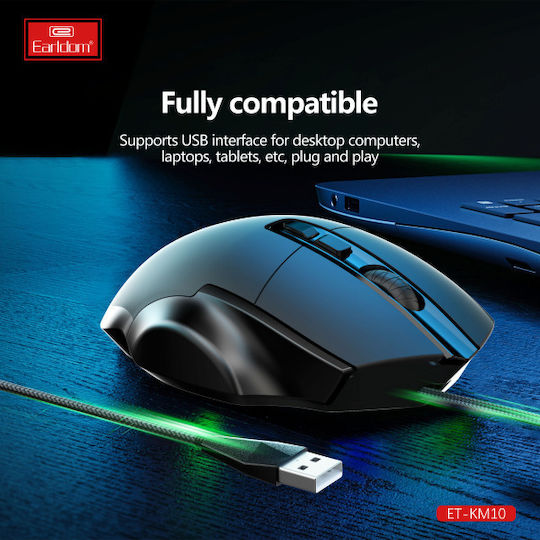 Earldom ET-KM10 Gaming Mouse Black