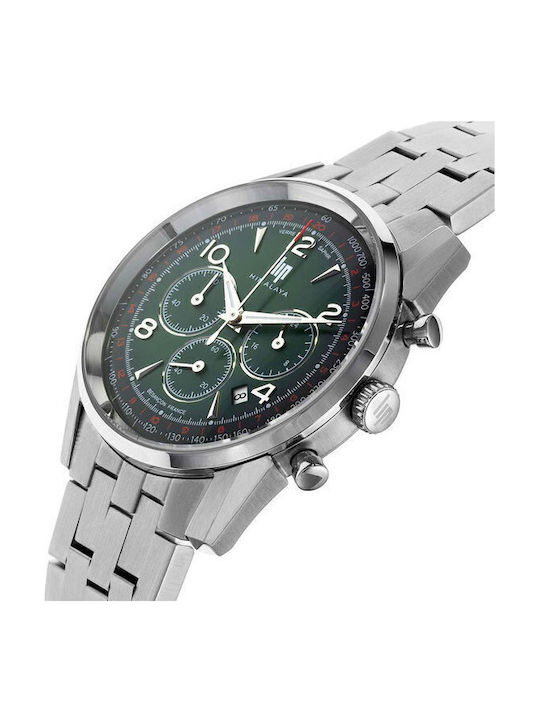 Lip Watches Himalaya Men's Watch Chronograph Battery with Silver Metal Bracelet