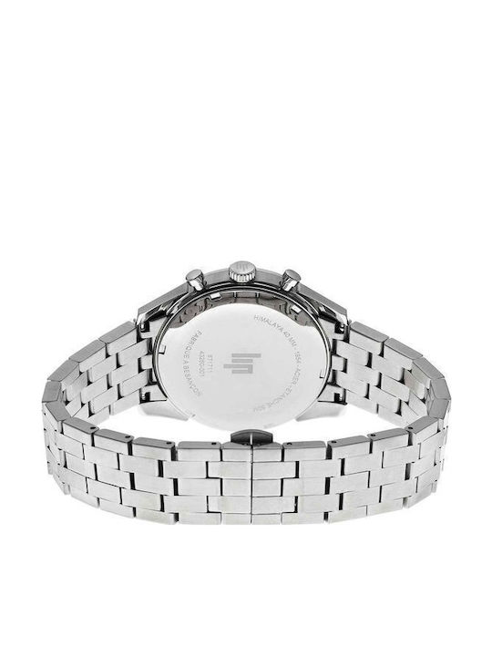 Lip Watches Himalaya Men's Watch Chronograph Battery with Silver Metal Bracelet