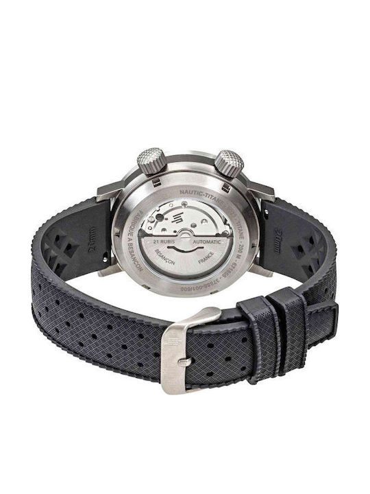 Lip Watches Men's Watch Automatic with Black Rubber Strap