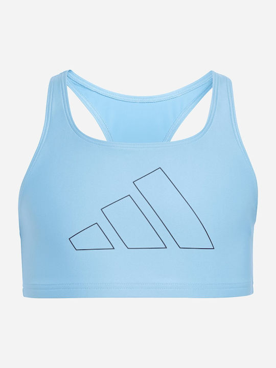 adidas Big Bars Kinder Badeanzug Bikini Blue adidas Big Bars Kinder Badeanzug Bikini Blue
