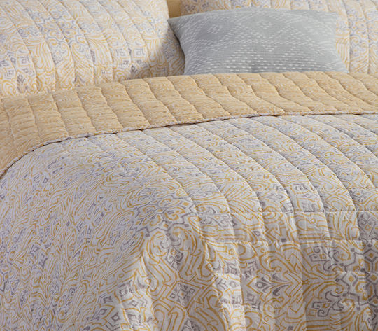 Nef-Nef Homeware Roman Tagesdecke Übergröße Mikrofaser Yellow 230x240cm