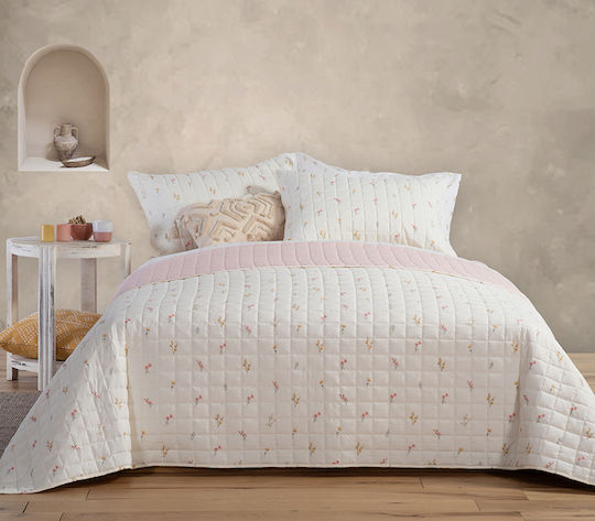 Nef-Nef Homeware Sierra Покривало Полутораспално Микрофибър Ecru 180x240см