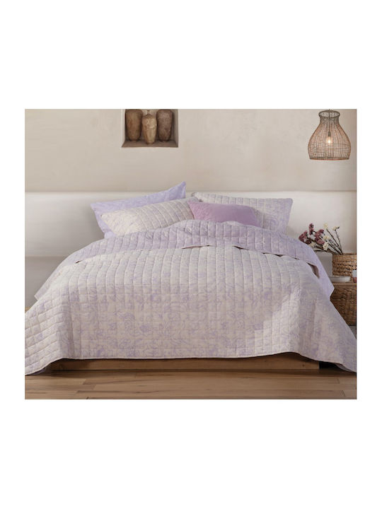 Nef-Nef Homeware Garnet Coverlet Semi-double Microfiber Mauve 180x240cm