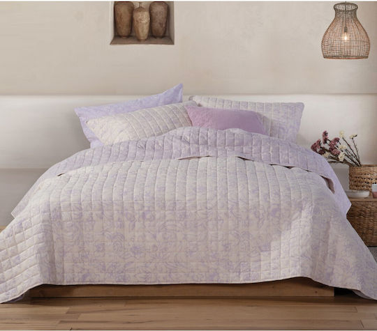 Nef-Nef Homeware Garnet Coverlet Semi-double Microfiber Mauve 180x240cm