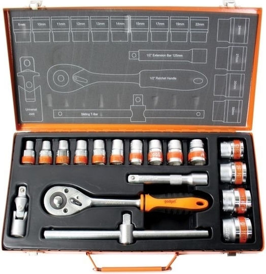 Gadget Master Ратчетни и гнездови гарнитури 1\2"