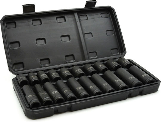 Geko Ratschen- und Steckschlüssel-Set 1/2" 20 Stück