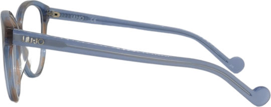 Liu Jo Women's Acetate Prescription Eyeglass Frame Blue LJ2663-461