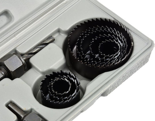 Geko Σετ Ποτηροπρίονα με Διάμετρο από 19mm έως 64mm