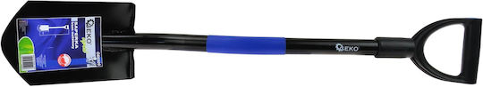 Geko Shovel with Shaft 80cm and Metal Handle