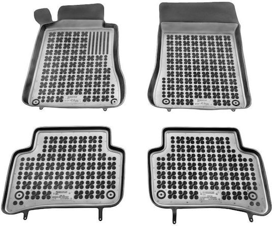 Mercedes-Benz Set of Front and Rear Mats 4pcs Tray Type for Mercedes-Benz C Class 2000-2007 Black