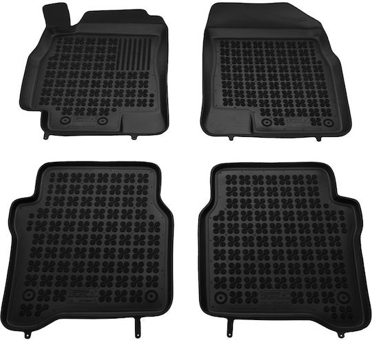 Rezaw Plast Set of Front and Rear Mats 5pcs for Nissan Primera 2002 2007 Black