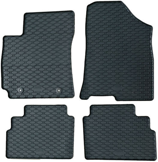 Rigum Set of Front and Rear Mats 4pcs for Hyundai Kona 2023+ Black