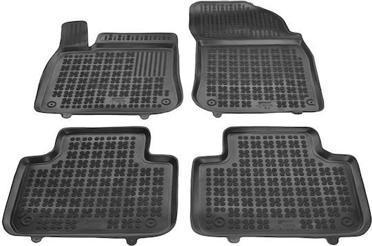 Rezaw Plast Set of Front and Rear Mats 5pcs Tray Type for Volkswagen Touareg (III) Black