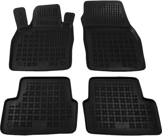 Rezaw Plast Set of Front and Rear Mats 5pcs for Mercedes-Benz V Seat Ibiza 2017 2021 Black
