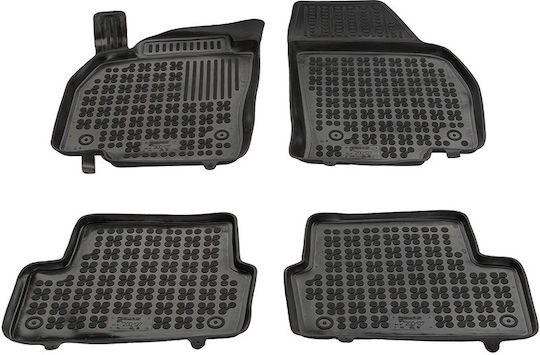 Rezaw Plast Auto Fußmatten Satz Vorder- und Rückseite 5 Stück für Volkswagen T-Cross 2018 Schwarze