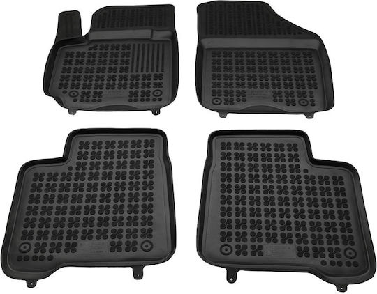 Rezaw Plast Set Front and Back Car Mats 5 Pieces for Suzuki Baleno 2016 Black