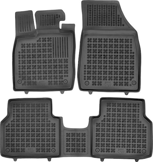 Rezaw Plast Set Front and Back Car Mats 4 Pieces for Audi e-tron 2021 Black