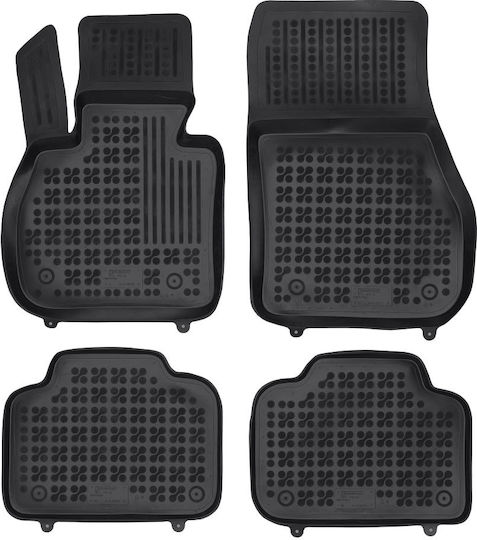 Rezaw Plast Set of Front and Rear Mats 5pcs for Mini Countryman 2017+ Black