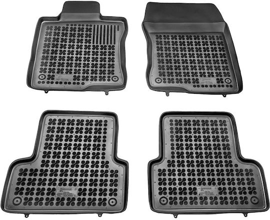 Rezaw Plast Set of Front and Rear Mats 5pcs for Honda Accord 2008 2012 Black