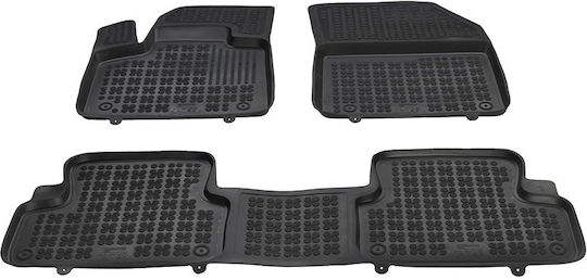 Rezaw Plast Set of Front and Rear Mats 4pcs for Citroen DS7 / DS 2018+ Black
