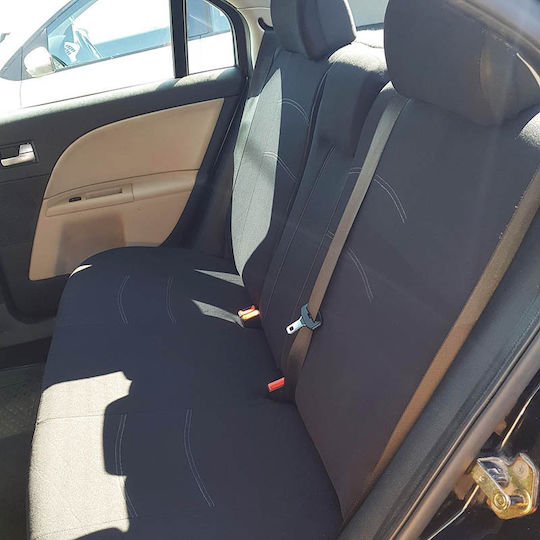 Auto Gs Σετ Καλύμματα Αυτοκινήτου 11τμχ Πολυεστερικά Super Sport All In One Μαύρο / Γκρι